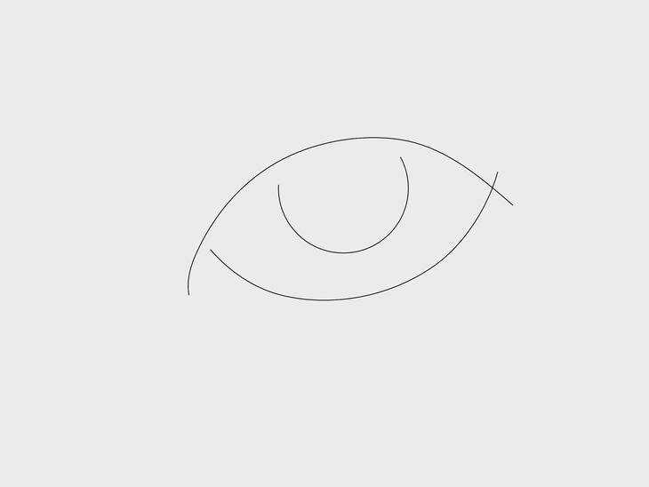 Illustration eines Auges